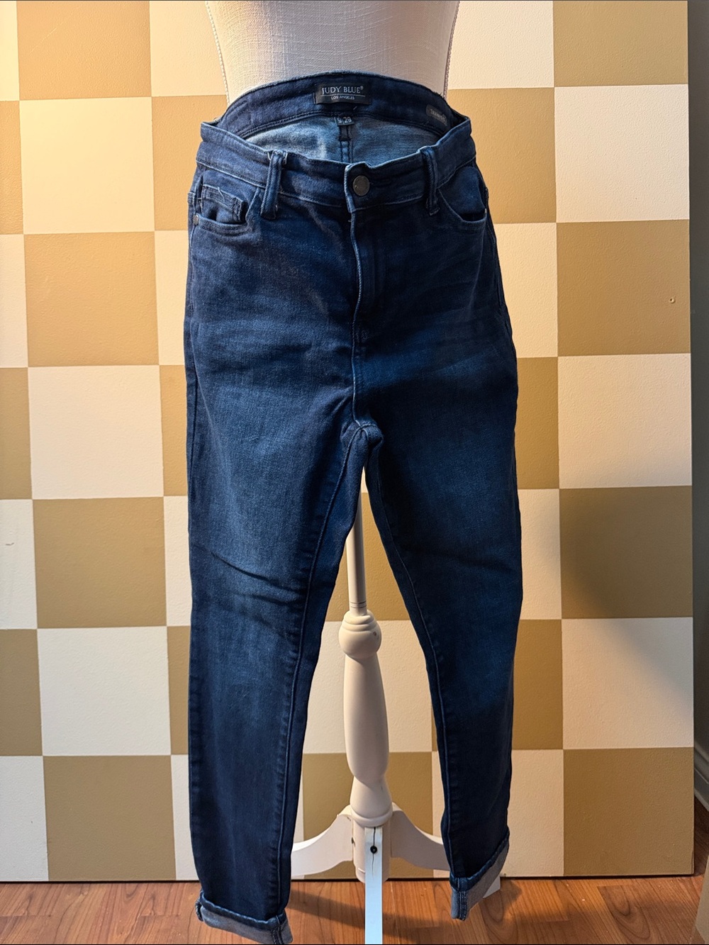 Judy Blue Dark Indigo Boyfriend Jeans